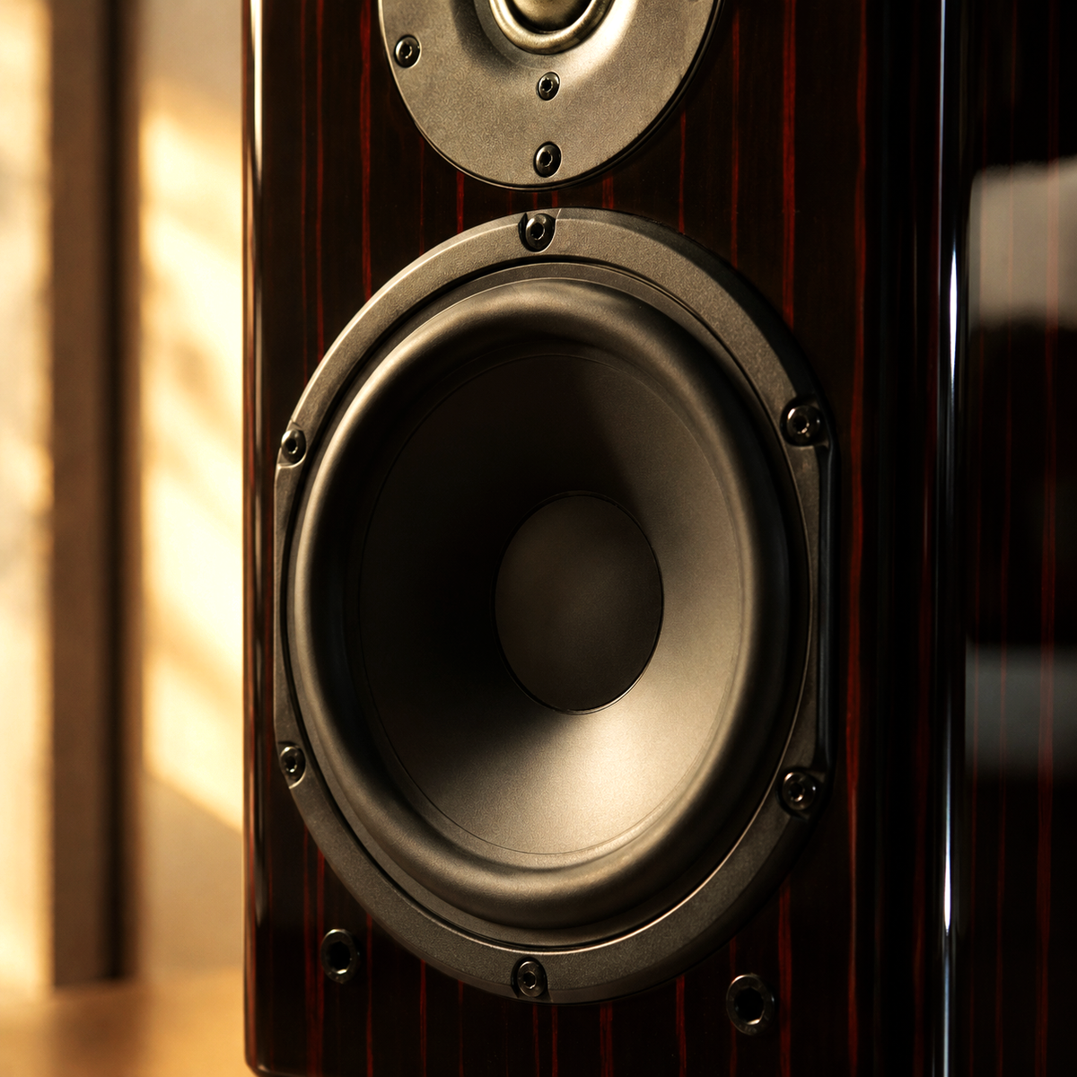 F60 Danish Peerless mid-bass driver close-up