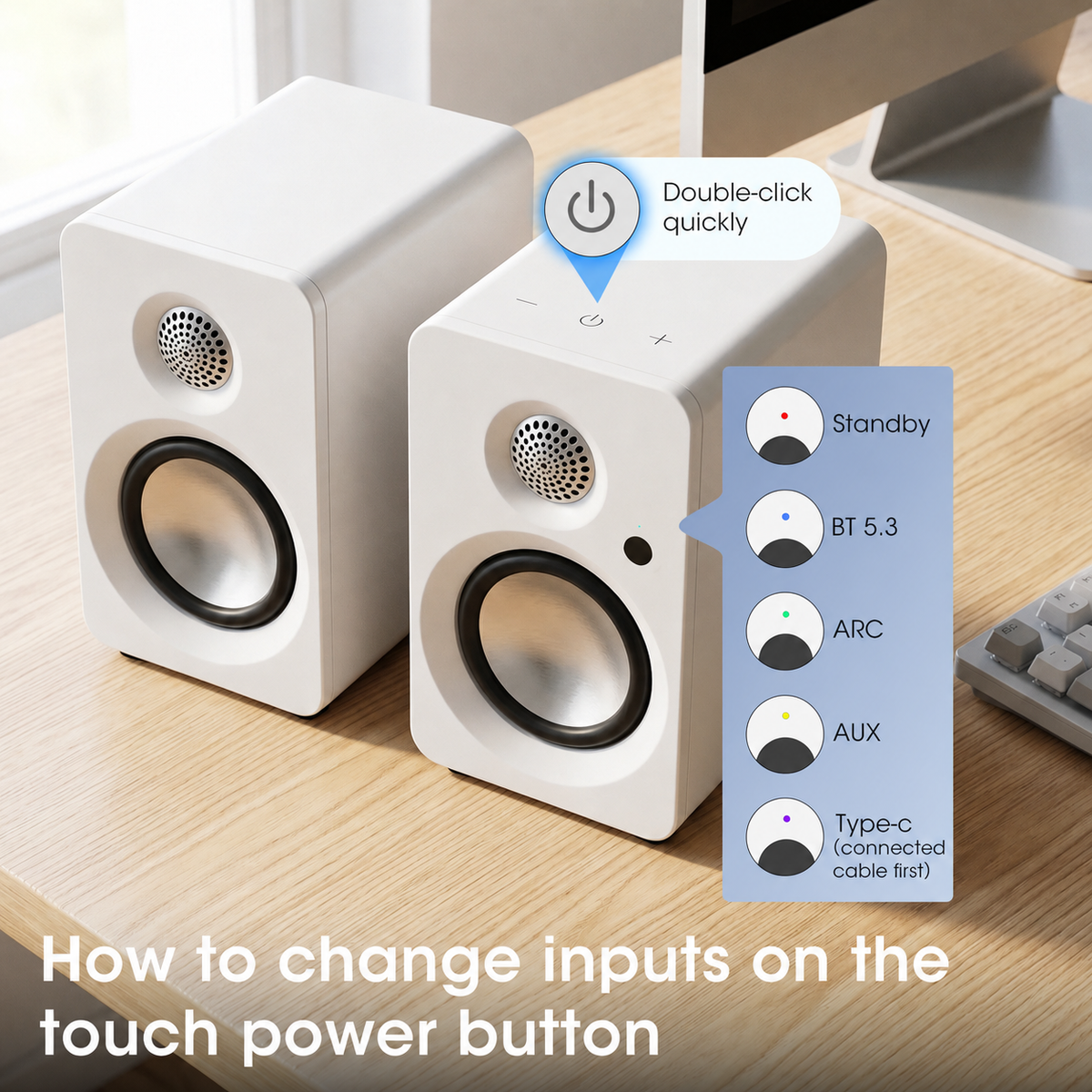 SR32B Compact Active Desktop Speakers
