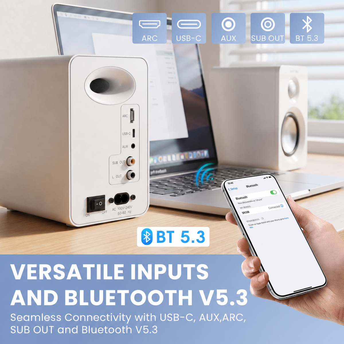 SR32B Compact Active Desktop Speakers