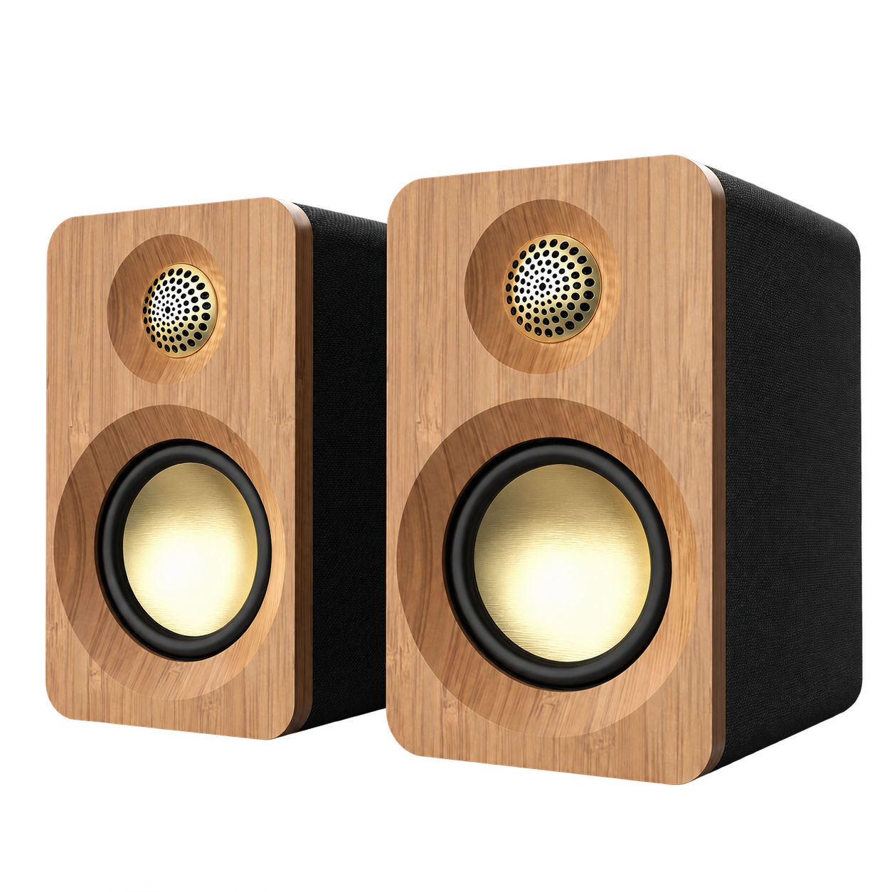 SR32 Wood-Finish Active Desktop Speakers